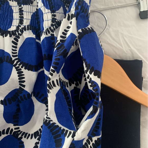 Kate Spade Blaire Stamped Polka Dot Skirt 12 A-line Full Smocked Waist EUC! - Picture 4 of 5